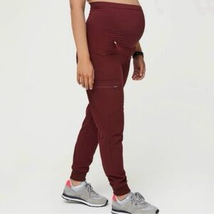Maternity Maroon Joggers